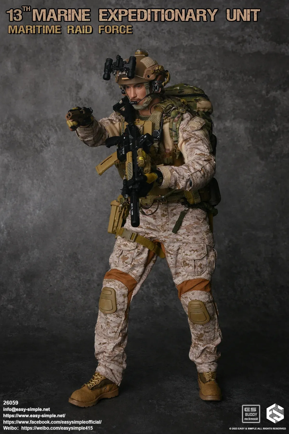 13th Marine Expeditionary Unit - AOR1 Camo Combat Uniform Set