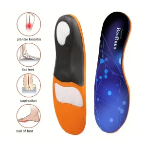 1pair Dual-Layered Insoles with Arch Support, Fitness Gear