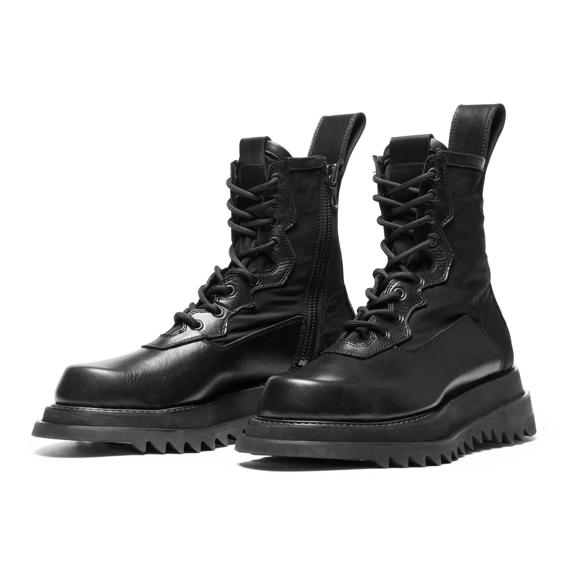 867FWM2 Black / Double-Sole Combat Boots