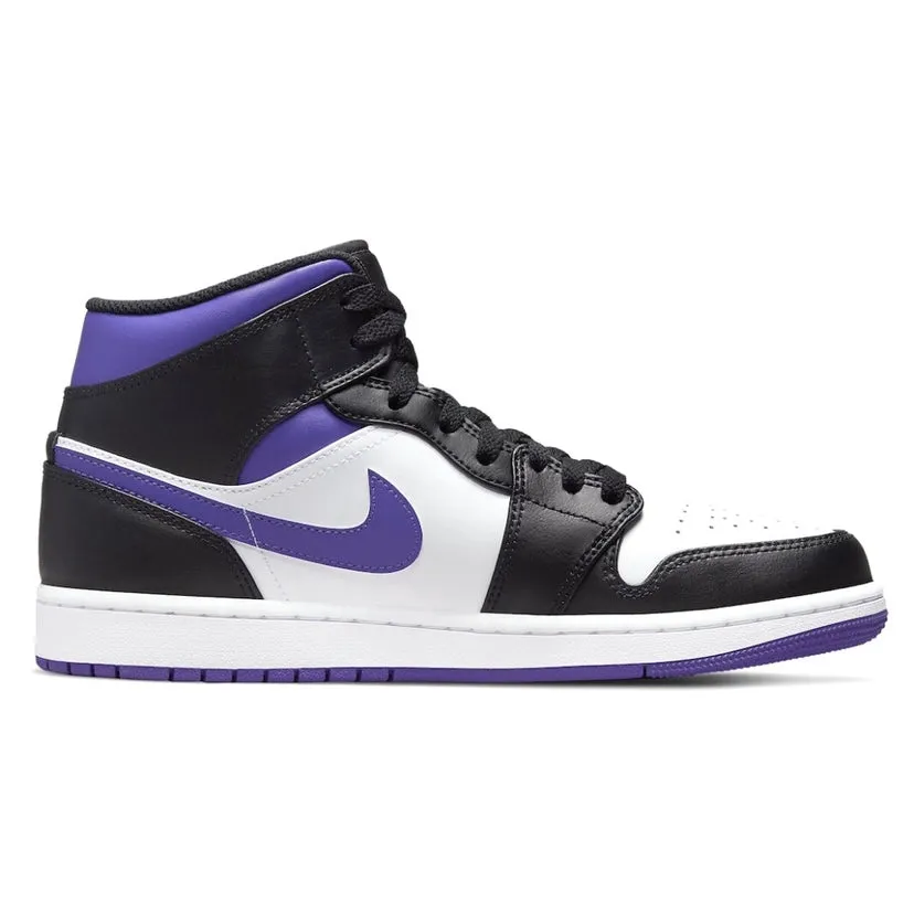 Air Jordan 1 Mid Iris White Black Purple