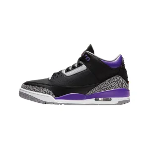 Air Jordan 3 Retro Black Court Purple Cement