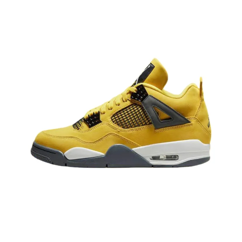 Air Jordan 4 Retro Lightning 2021 Tour Yellow White Dark Blue Grey