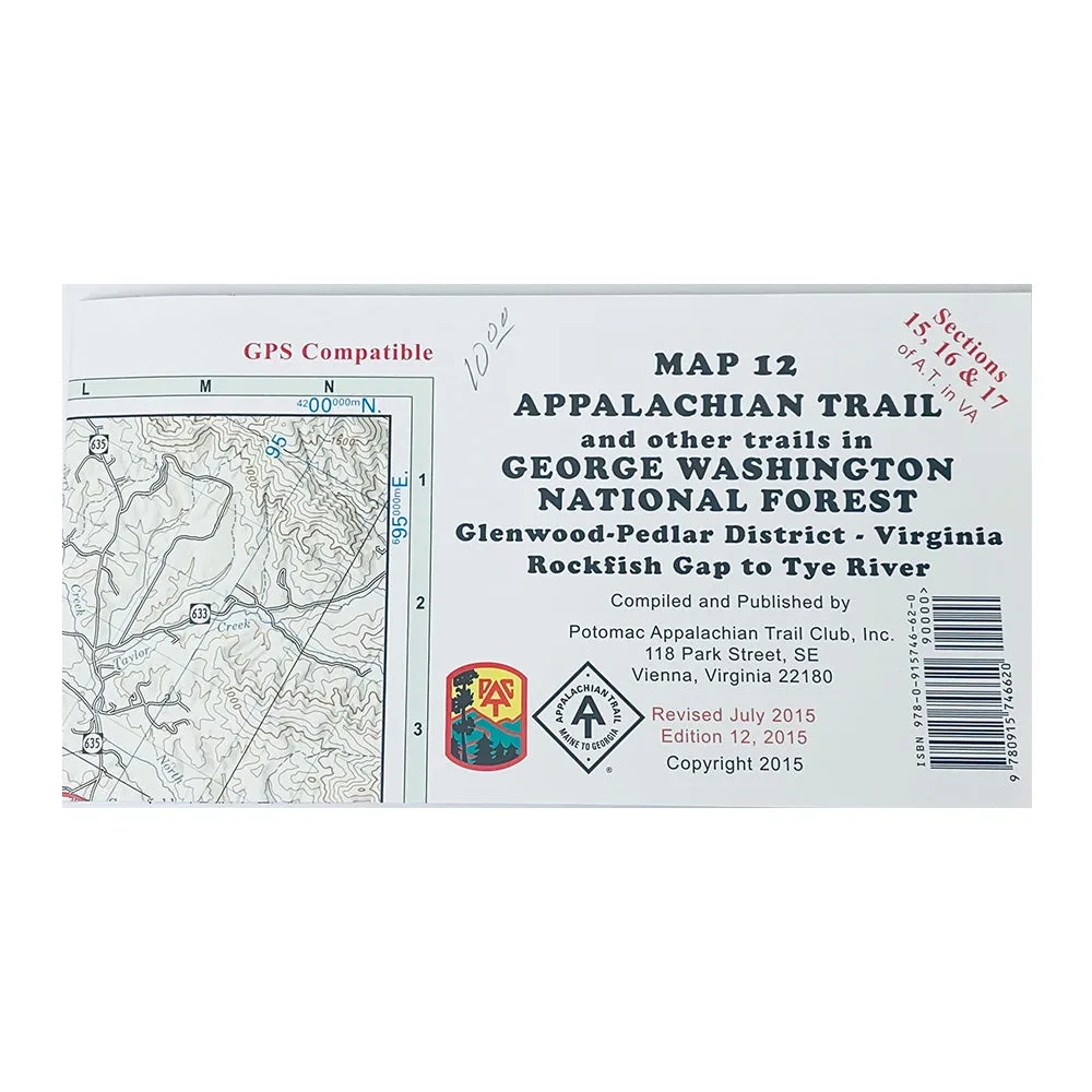 Appalachian Trail Maps (12, 13)- George Washington National Forest