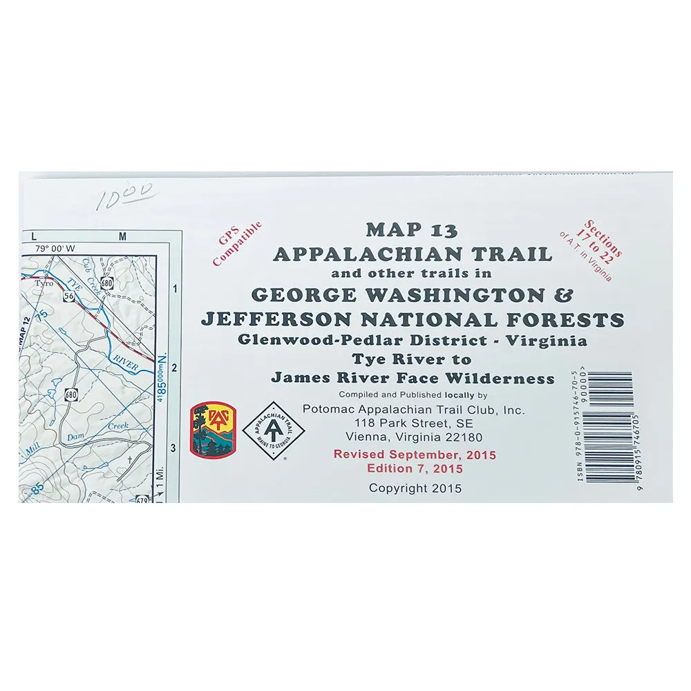 Appalachian Trail Maps (12, 13)- George Washington National Forest