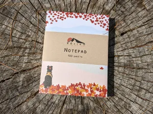 Autumn Hiking Pup Notepad