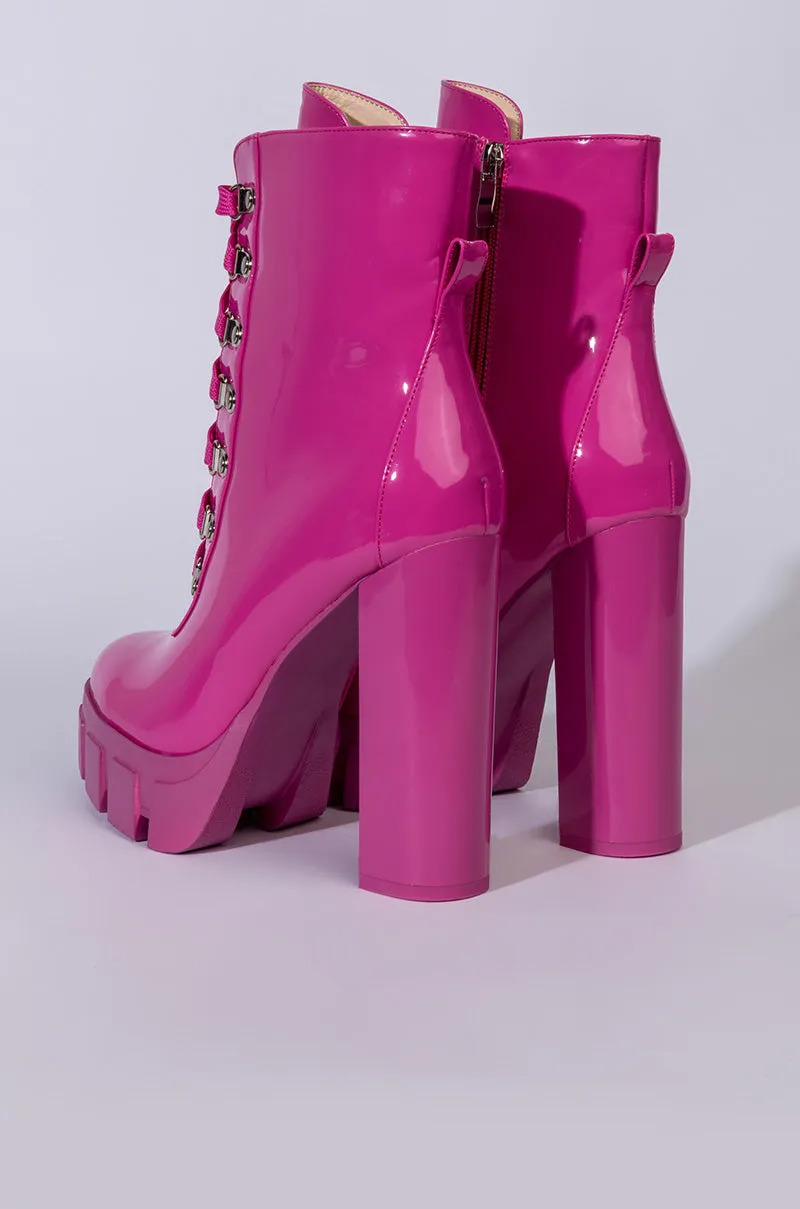 AZALEA WANG GO FOR IT CHUNKY BOOTIE IN PURPLE