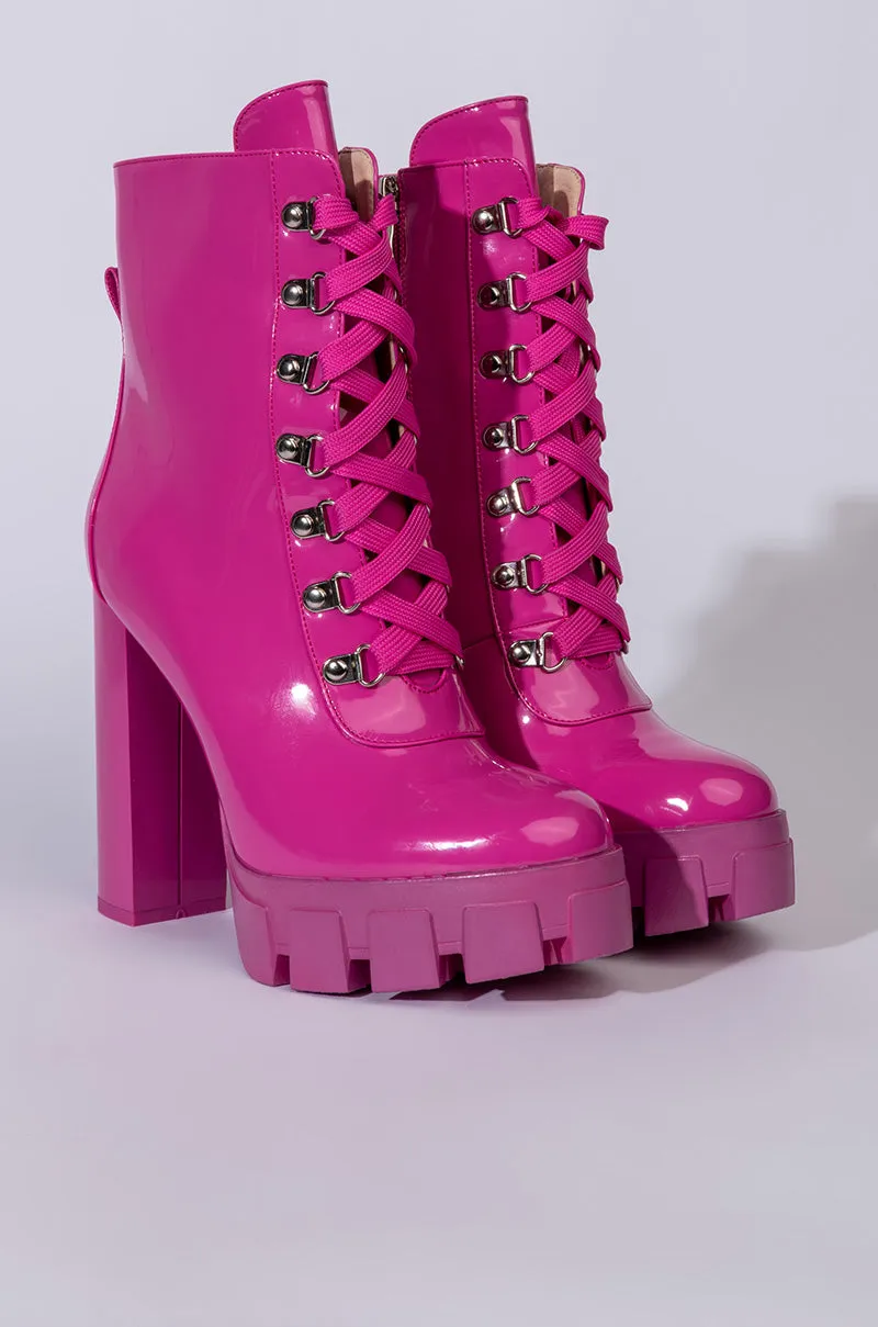 AZALEA WANG GO FOR IT CHUNKY BOOTIE IN PURPLE