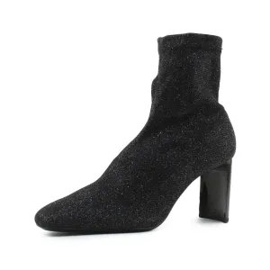 Bershka Block Heels Sock Boots | 100% Authentic Textile