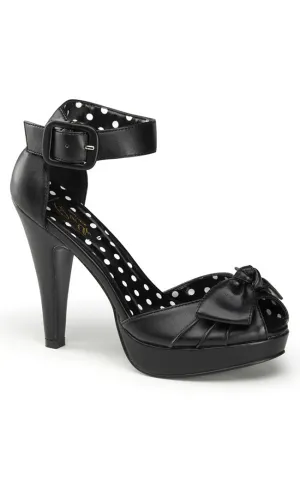 BETTIE-07 Blk Pu Heels