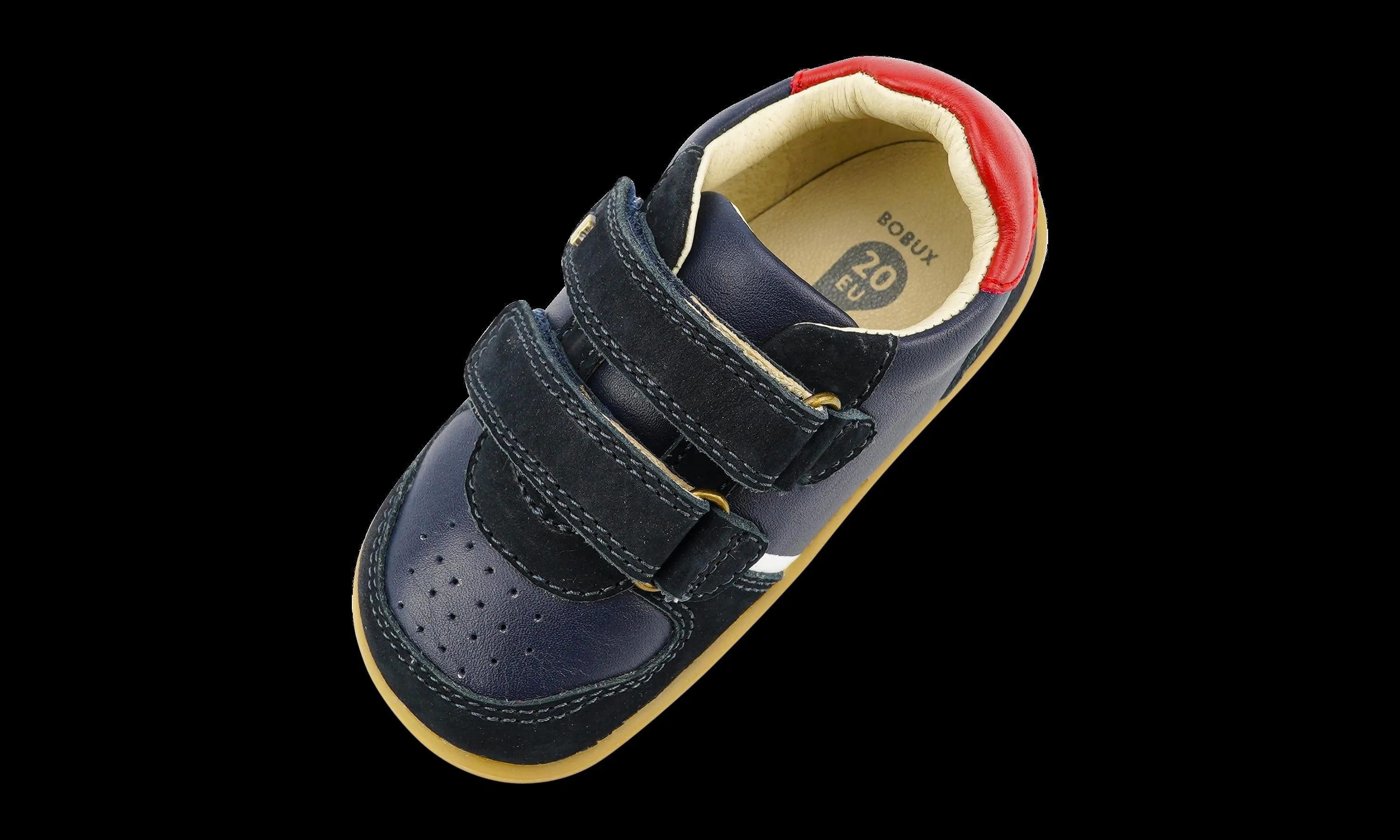 Bobux Riley Infant Boys Navy Red Shoe