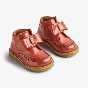 Bootie Velcro Bowy - red