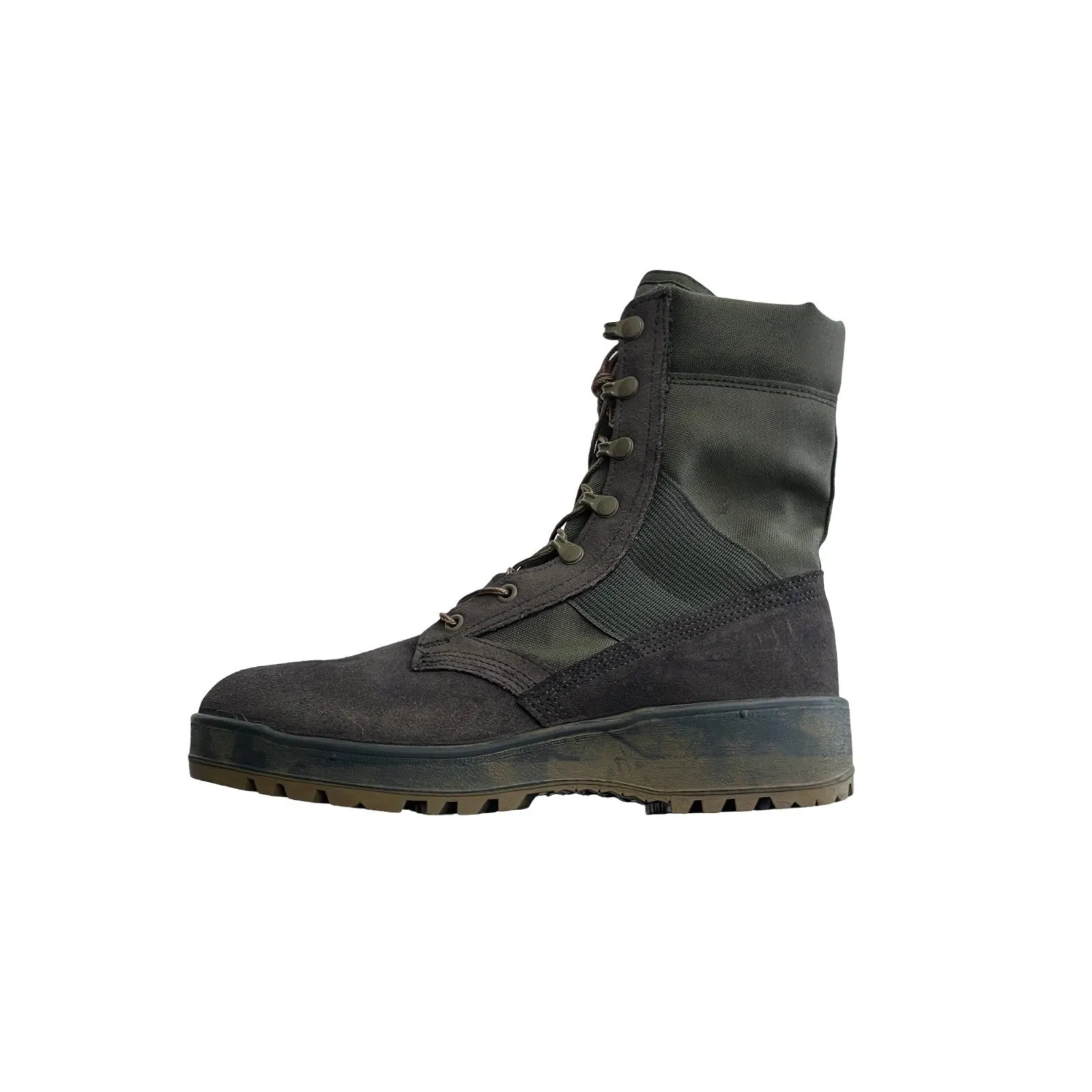 Canvas & Suede Combat Boots in Cascadia / 11.0 M