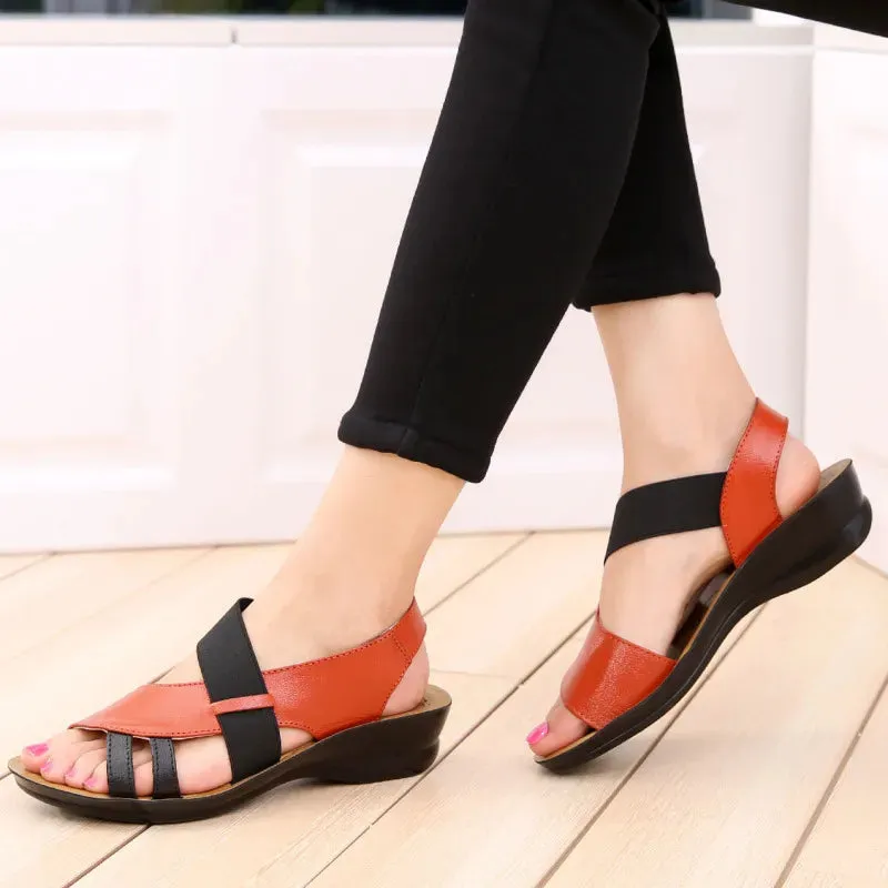 Chic Genuine Leather Sandals