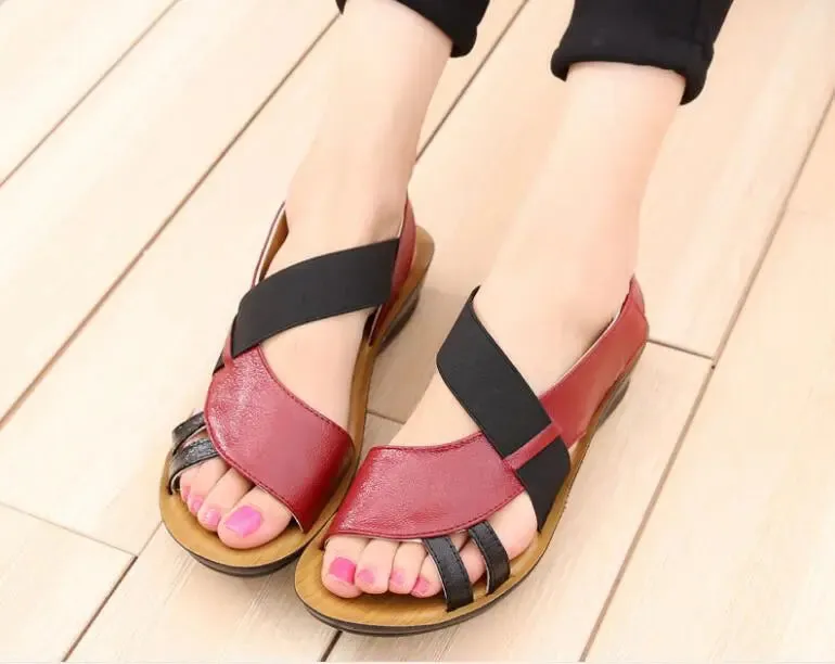 Chic Genuine Leather Sandals