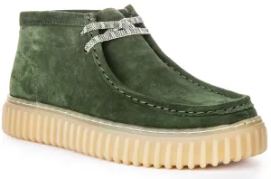 Clarks Torhill Hi In Green For Men