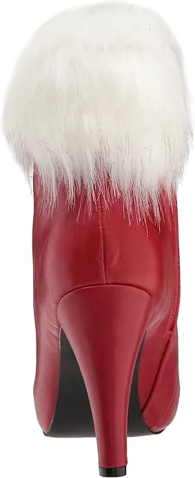 Claus-414 Fur Trim 4" Booties