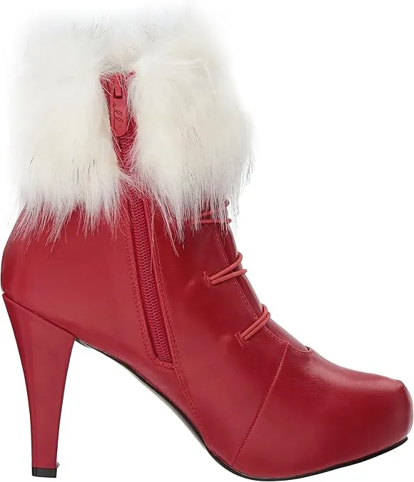 Claus-414 Fur Trim 4" Booties