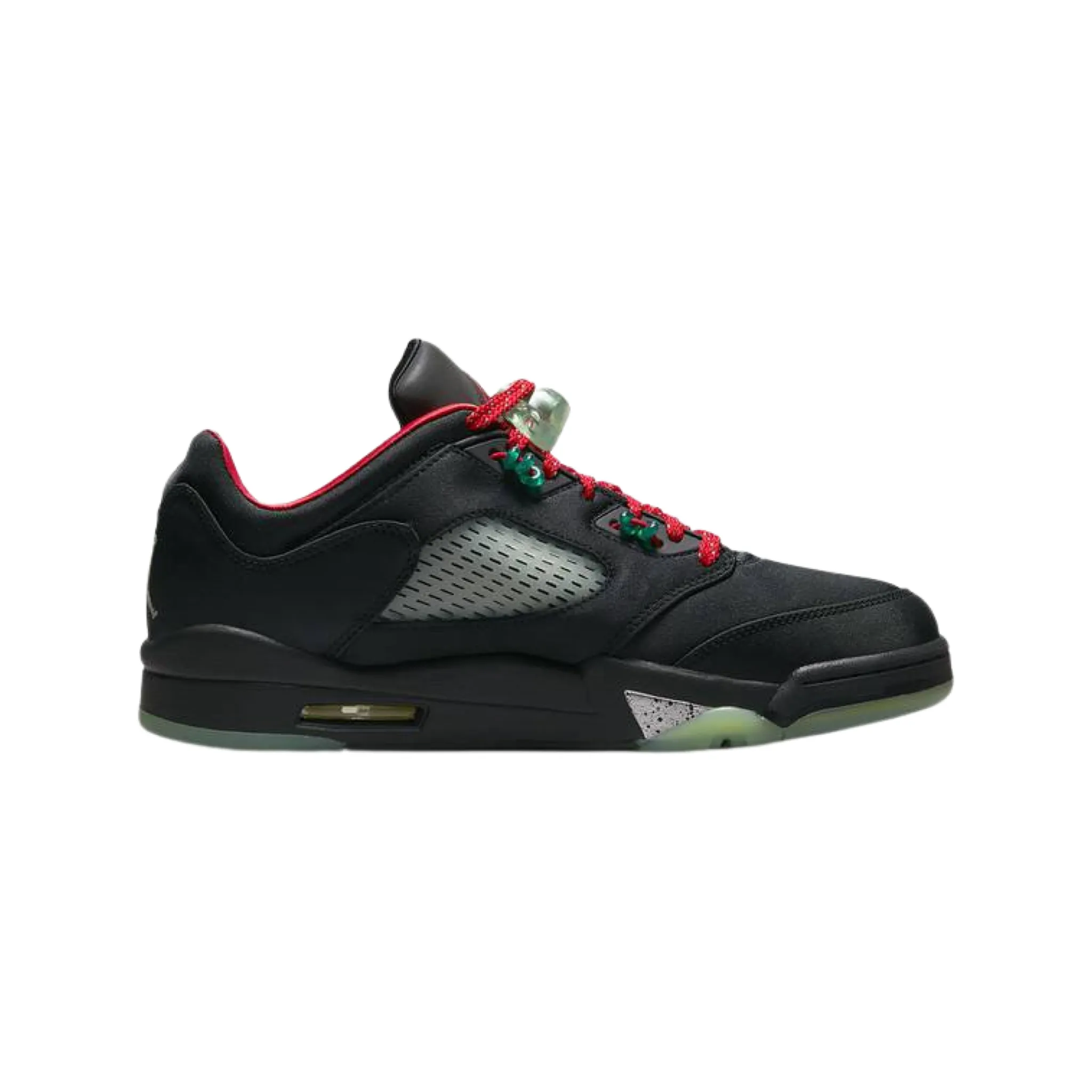 CLOT x Air Jordan 5 Retro Jade Black Jade Green Fire Red Metallic Silver Anthracite