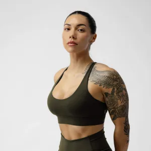 Combat Bra - Forest Green