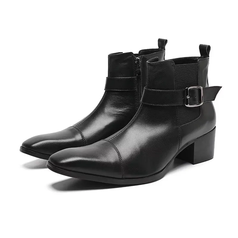 ConfidentLux Leather Ankle Boots