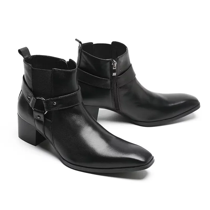 ConfidentLux Leather Ankle Boots