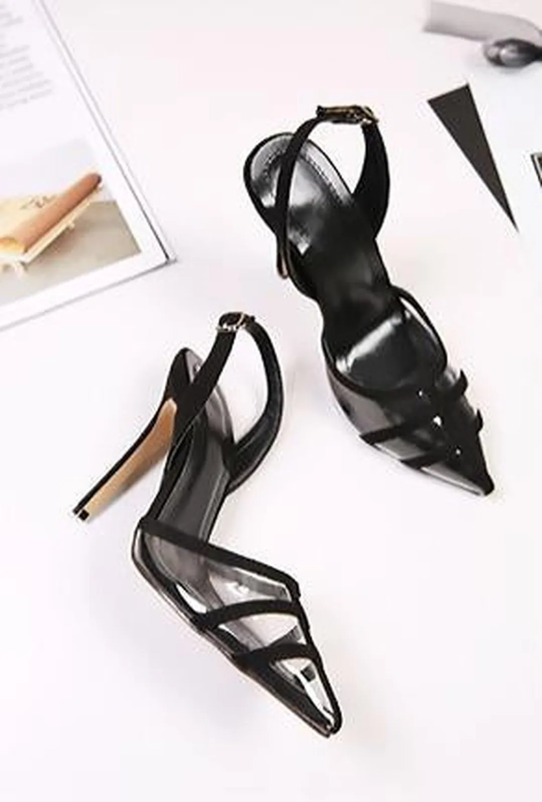 CRISTIN - TRANSPARENT PUMPS HEELS