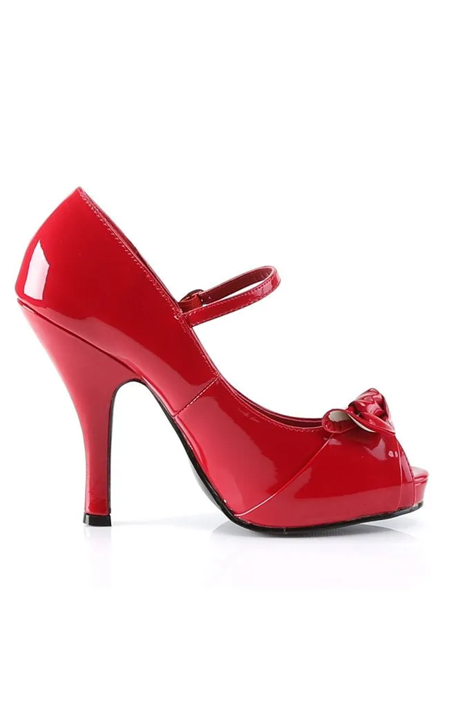 CUTIEPIE-08 Red Patent Heels