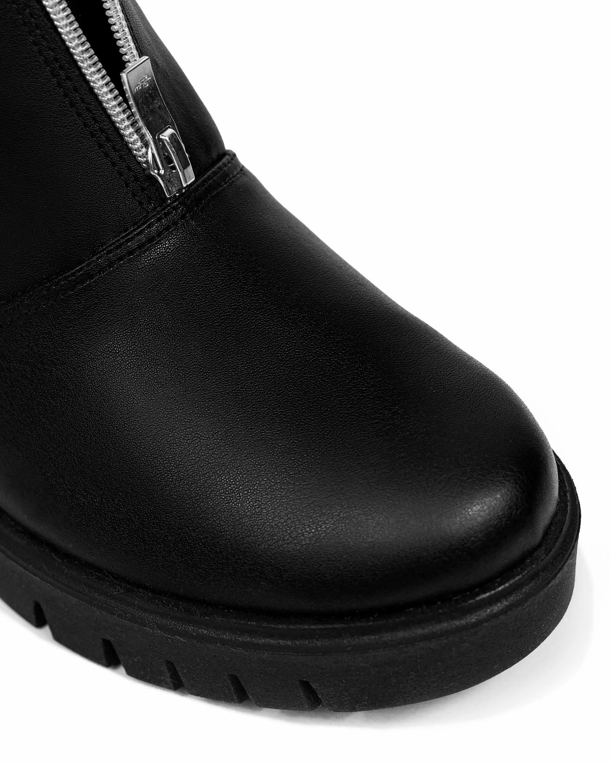 Cyber Boots Cactus Leather Ankle Boots Black