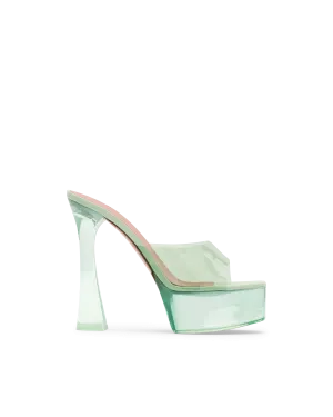 Dalida Glass PVC Platform Sandals