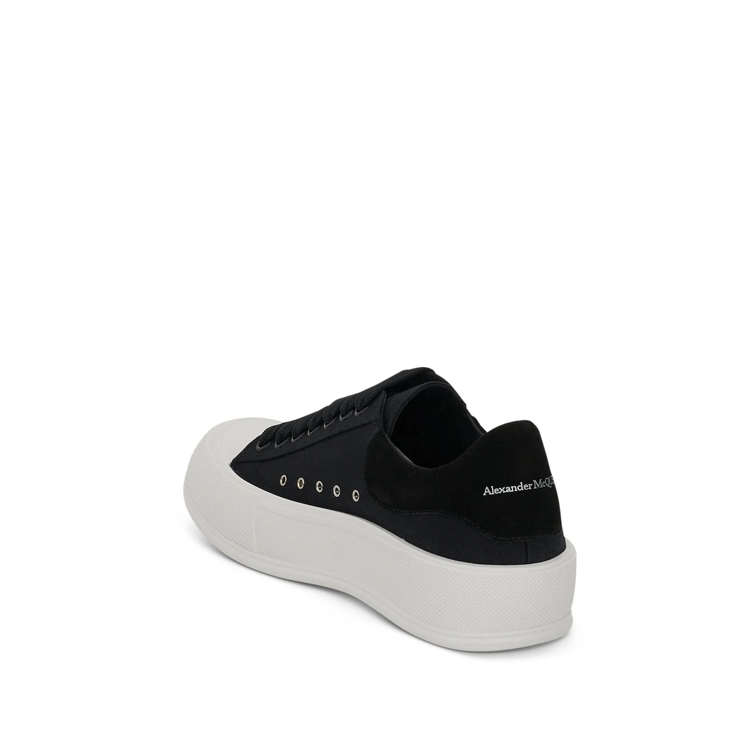 Deck Plimsoll In Black/White