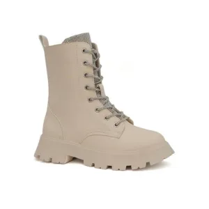 Delaney Chunky Calf-High Combat Boot