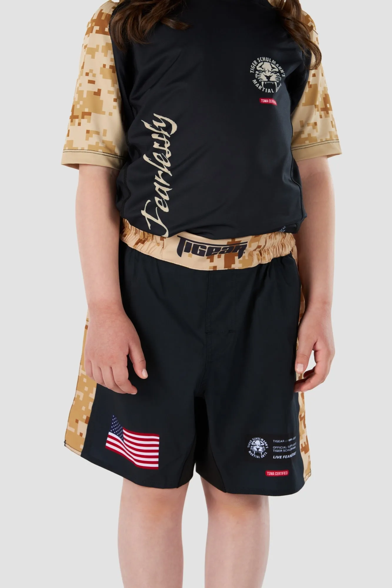 Desert Camo Combat Shorts