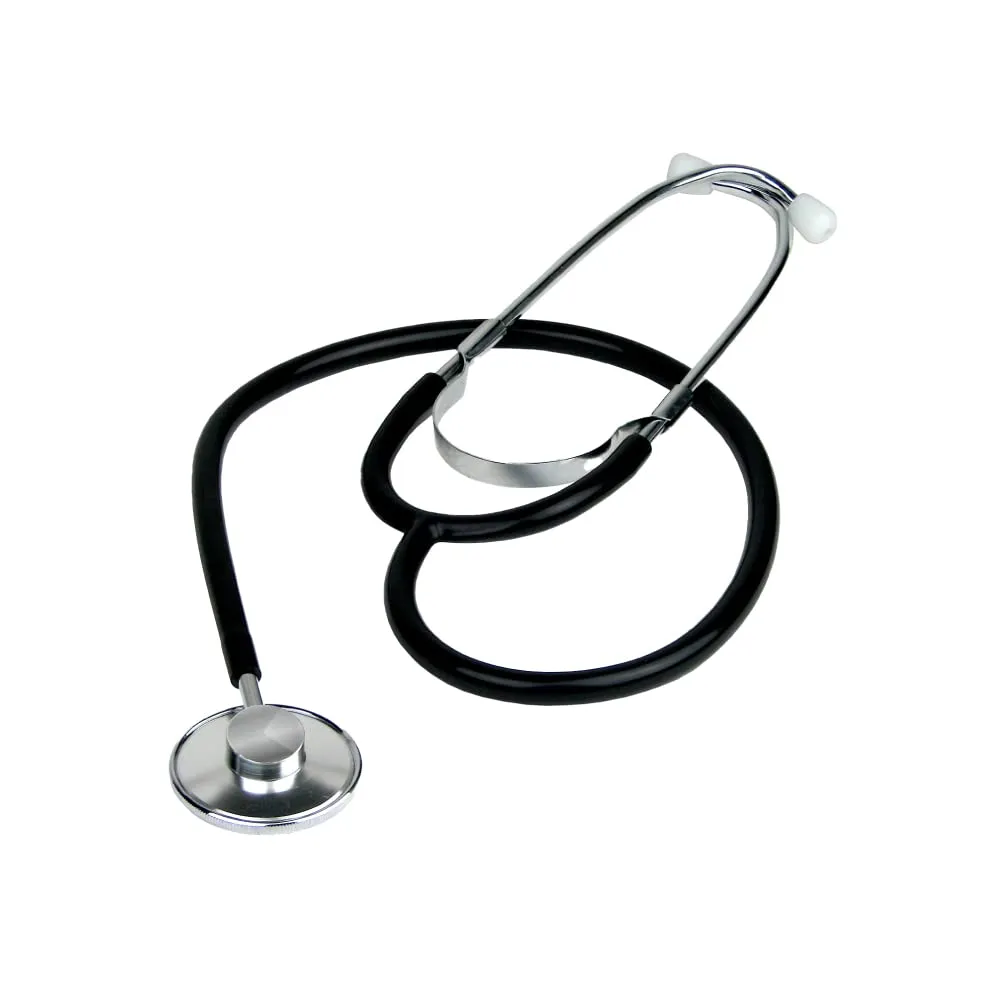 Dixie EMS Single Head Lightweight Stethoscope, - Black