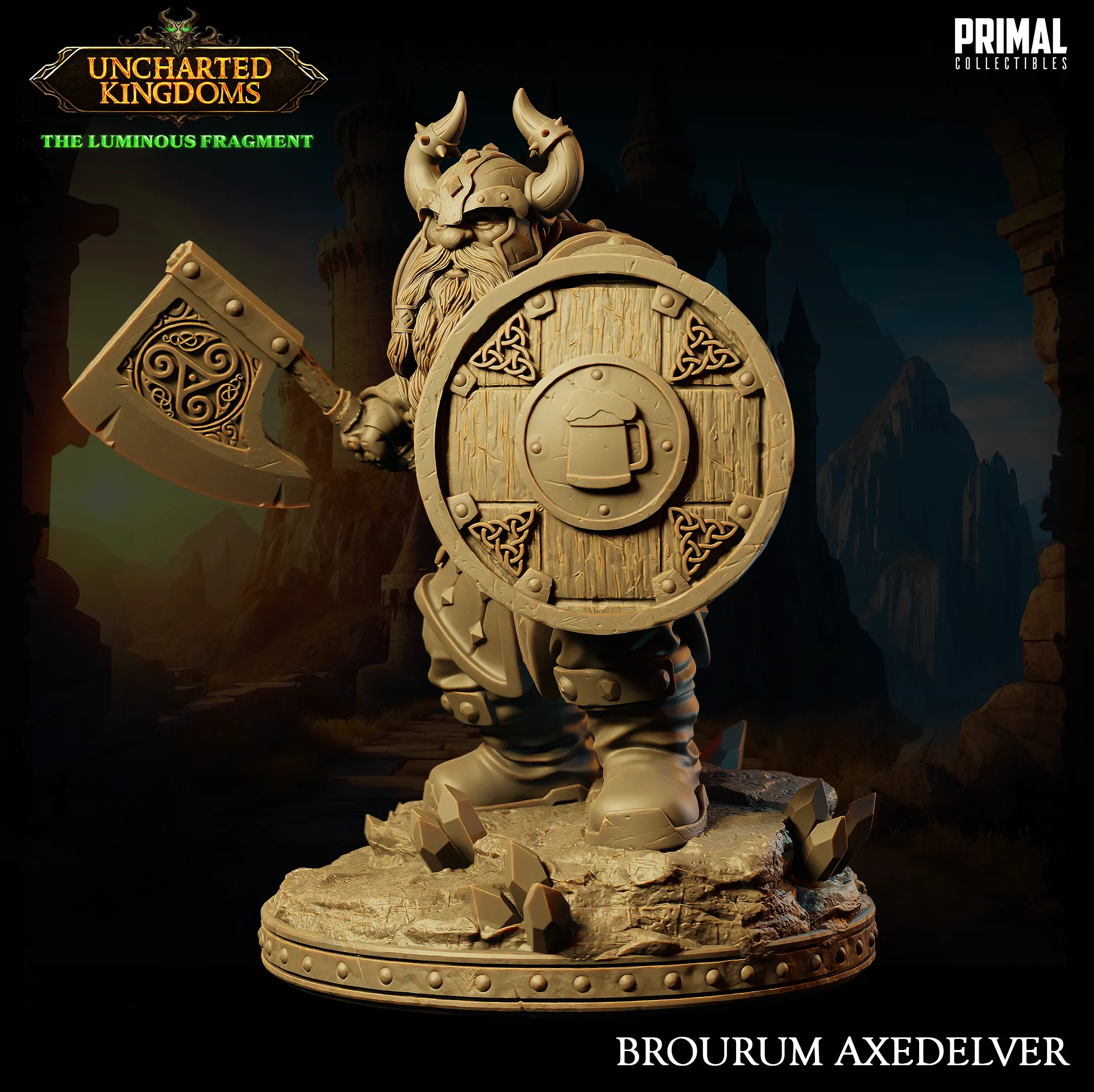 DNDUK - Bruenor Battlehammer - Brourum Axedelver - Male Shield Dwarf miniature