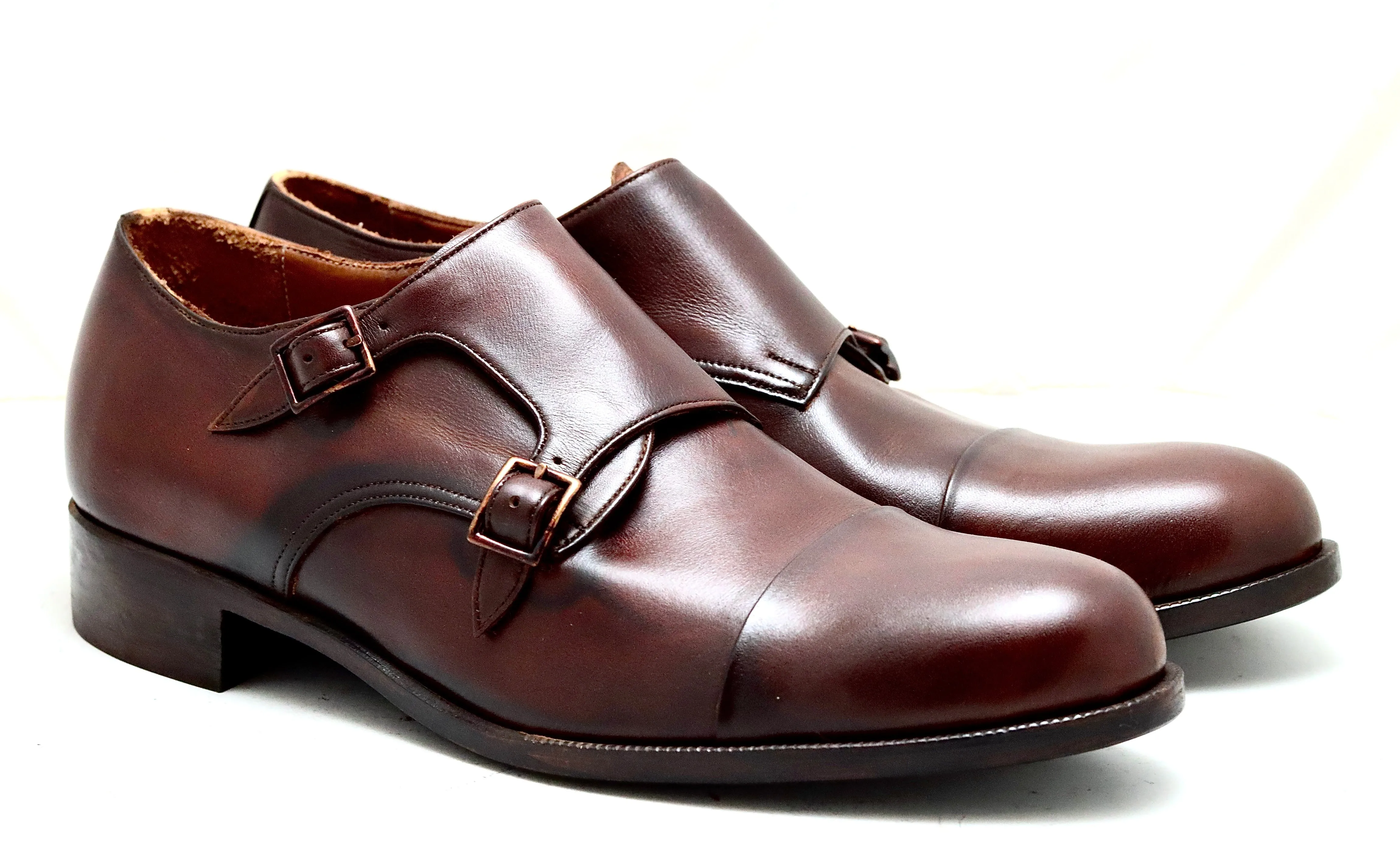 Double Monk  |  burgundy brown | box calf