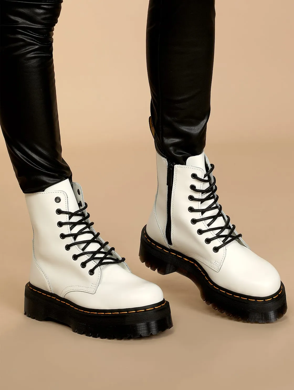 DR. MARTENS JADON WHITE SMOOTH