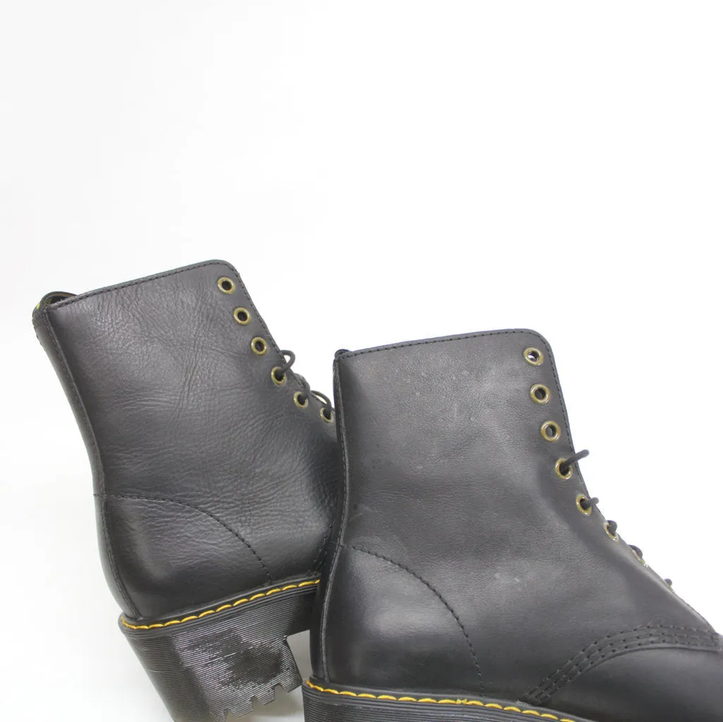 Dr.Martens Womens Boots Shriver Hi Lace-Up Ankle Combat Leather - UK 6