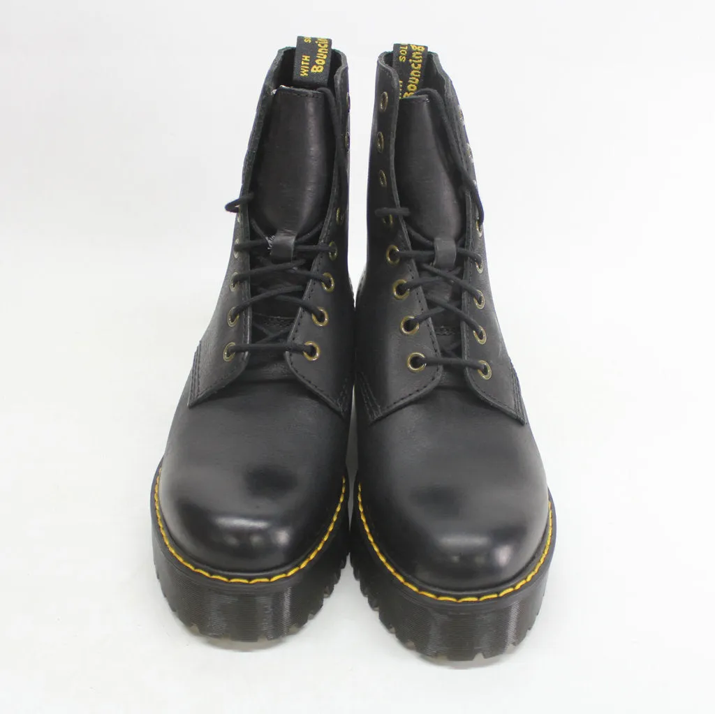 Dr.Martens Womens Boots Shriver Hi Lace-Up Ankle Combat Leather - UK 6