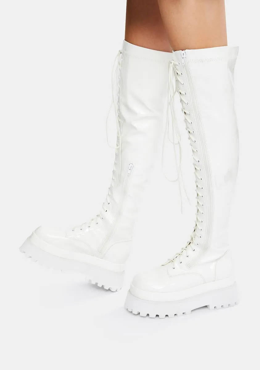 Electric Angel Knee High Boots