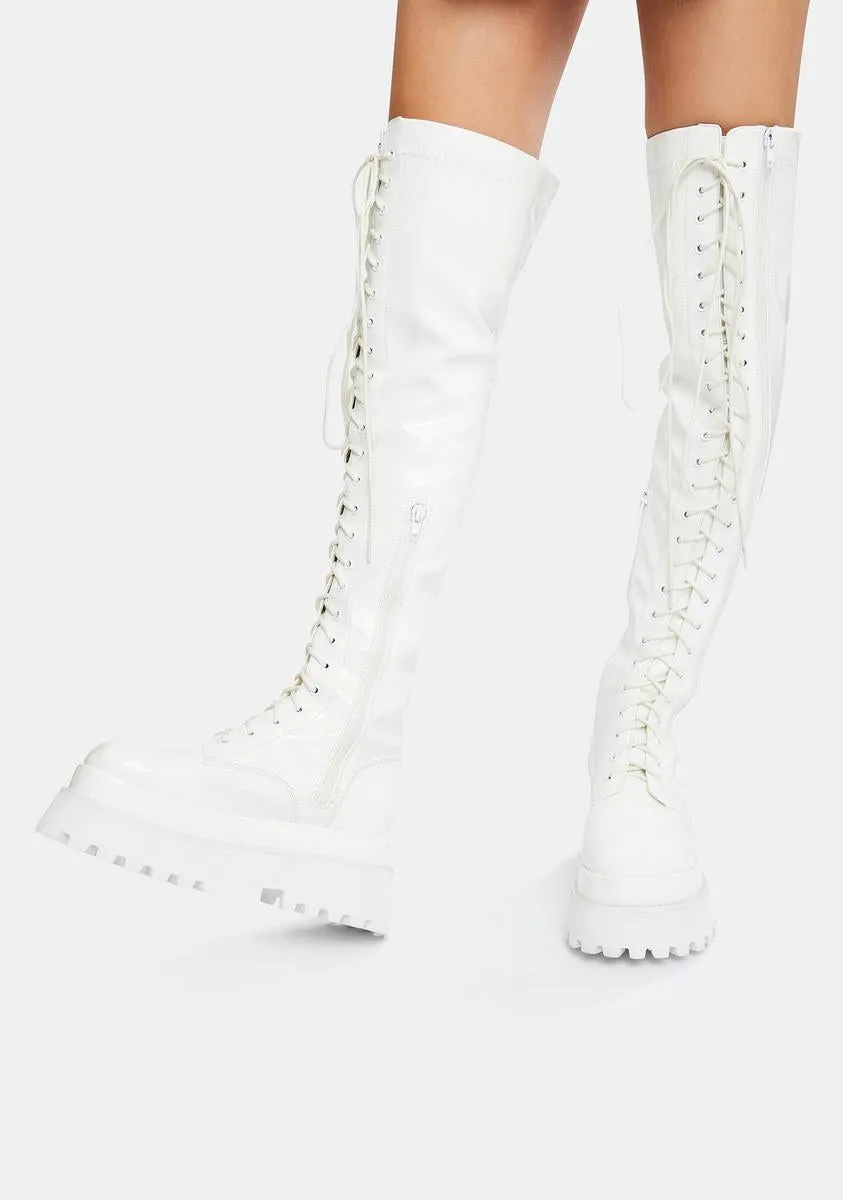 Electric Angel Knee High Boots