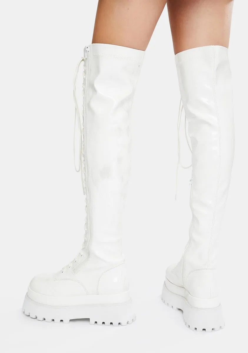 Electric Angel Knee High Boots