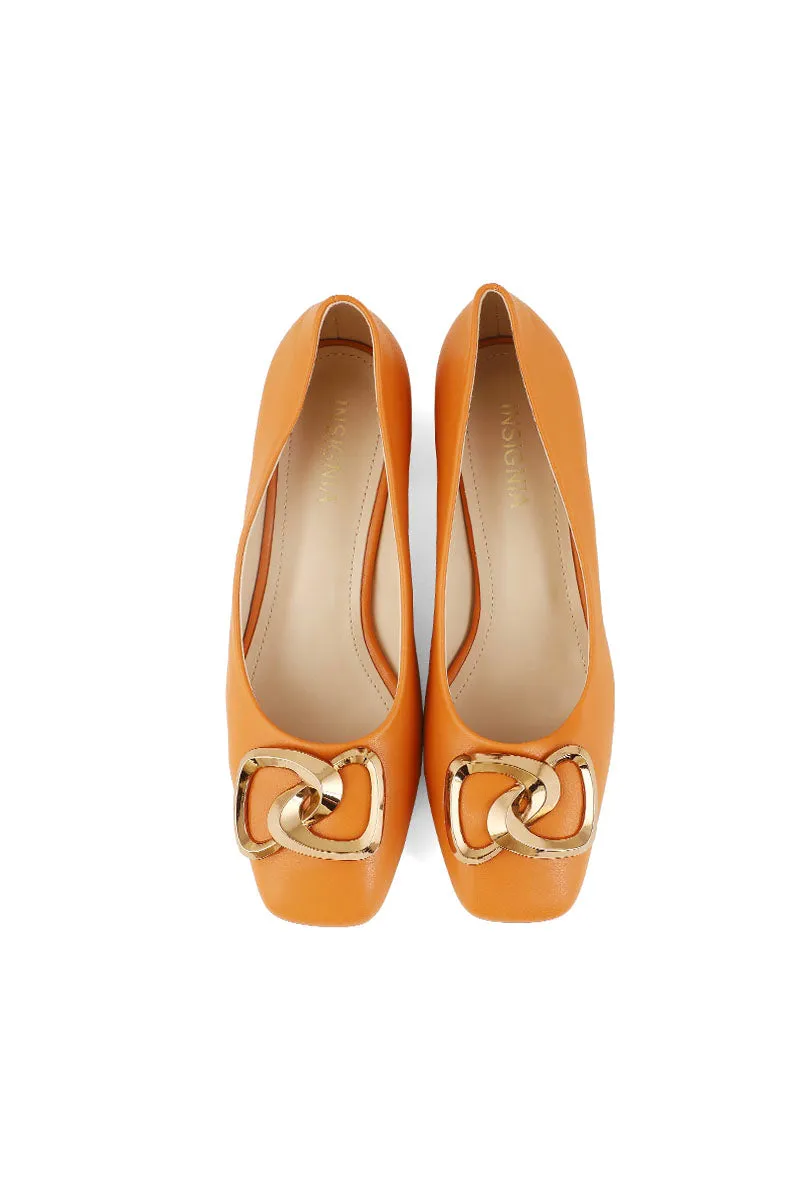 Formal Court Shoes I44387-Orange