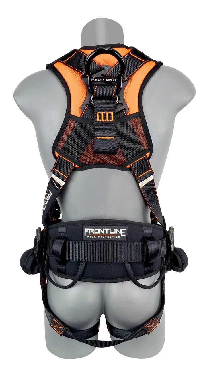 Frontline 110CTB Combat Lite Full Body Harness all Aluminum Hardware and Suspension Trauma Straps M/L