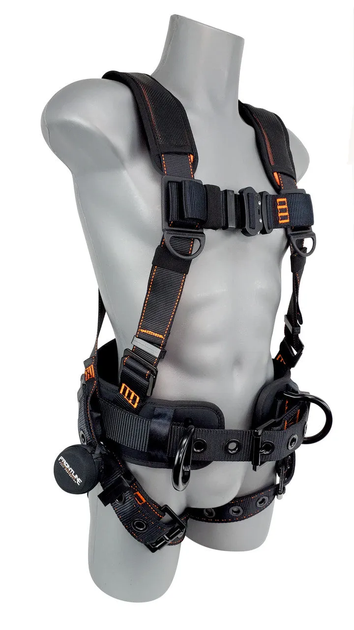 Frontline 110CTB Combat Lite Full Body Harness all Aluminum Hardware and Suspension Trauma Straps M/L