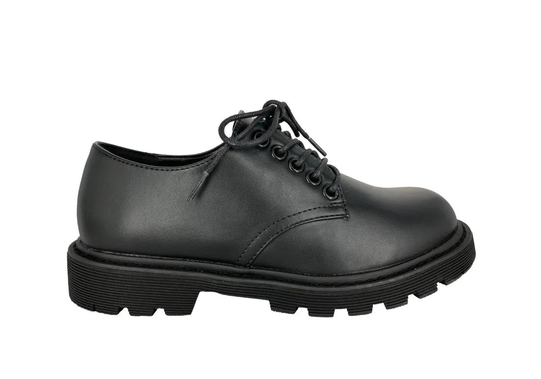 Gotta Flurt Women's Academy Black Synthetic Leather Oxford School Student Shoes