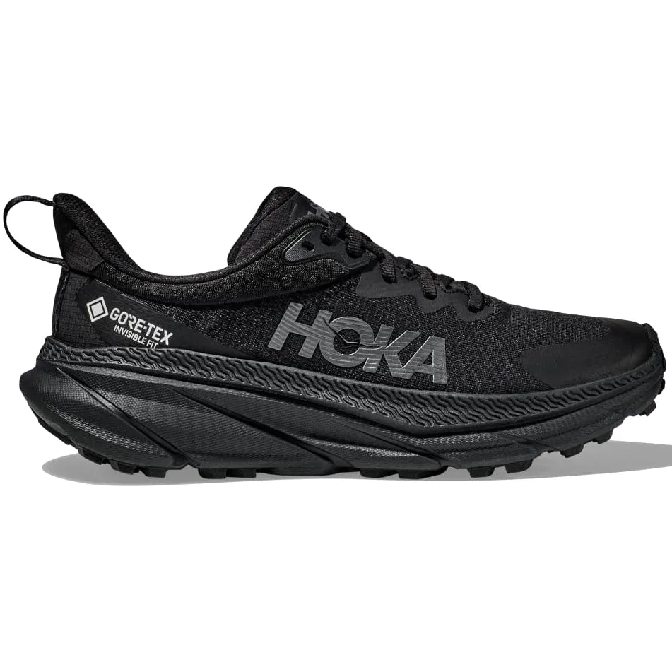 Hoka Women's Challenger 7 GORE-TEX Trail Running Shoes Black / Black