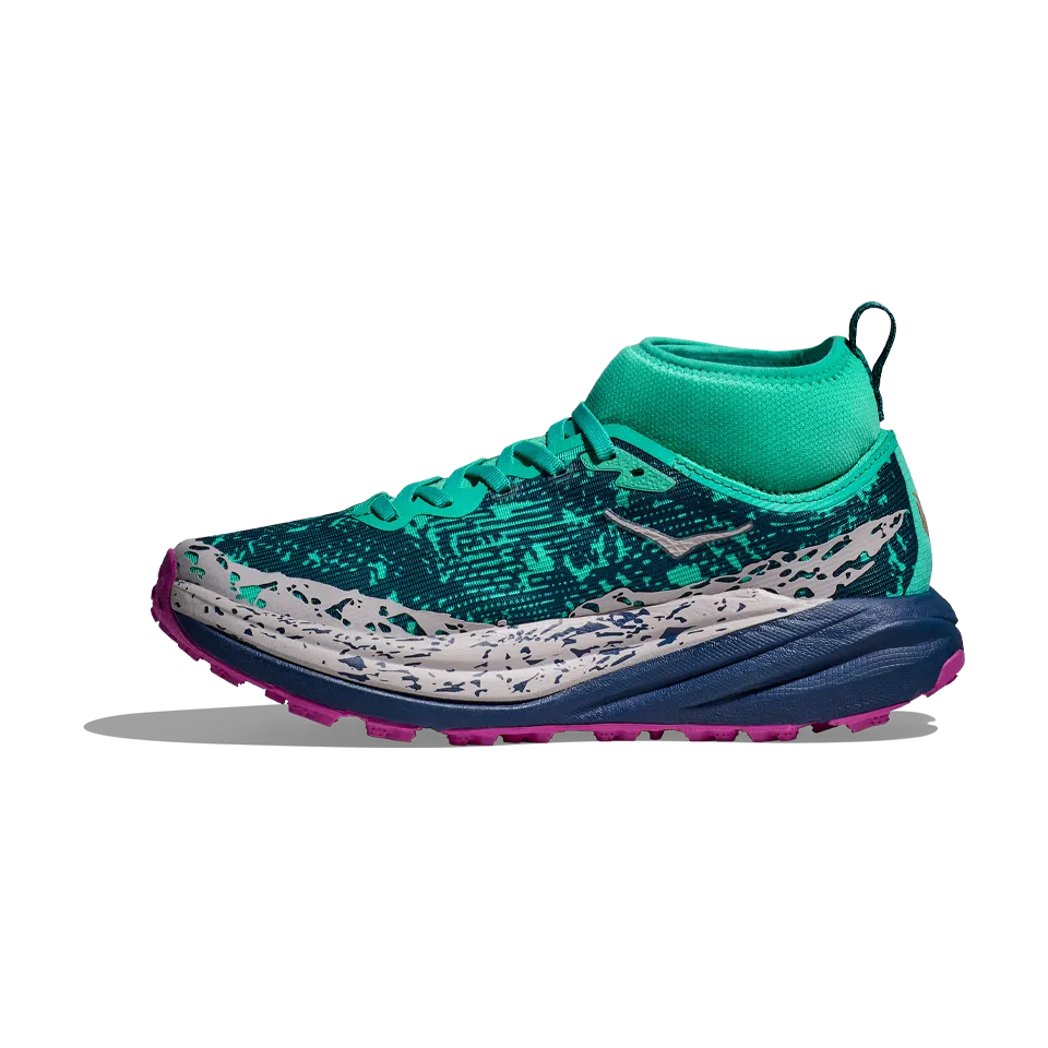 HOKA Women's Speedgoat 6 Mid GTX Electric Aqua/Midnight