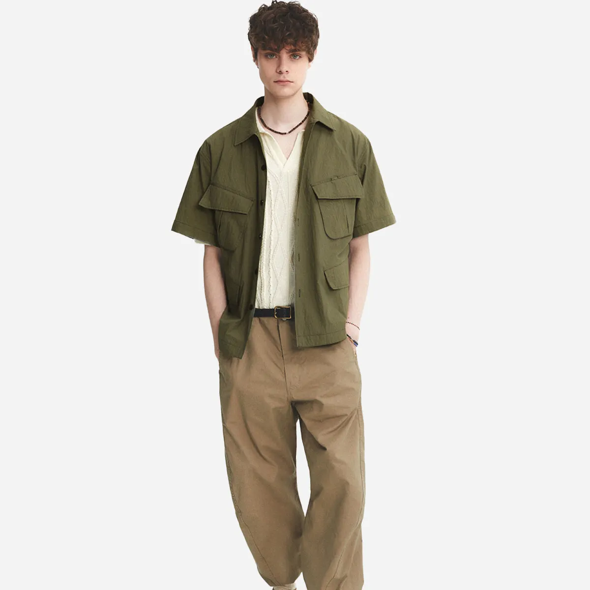 J.G COMBAT SHIRT - OLIVE