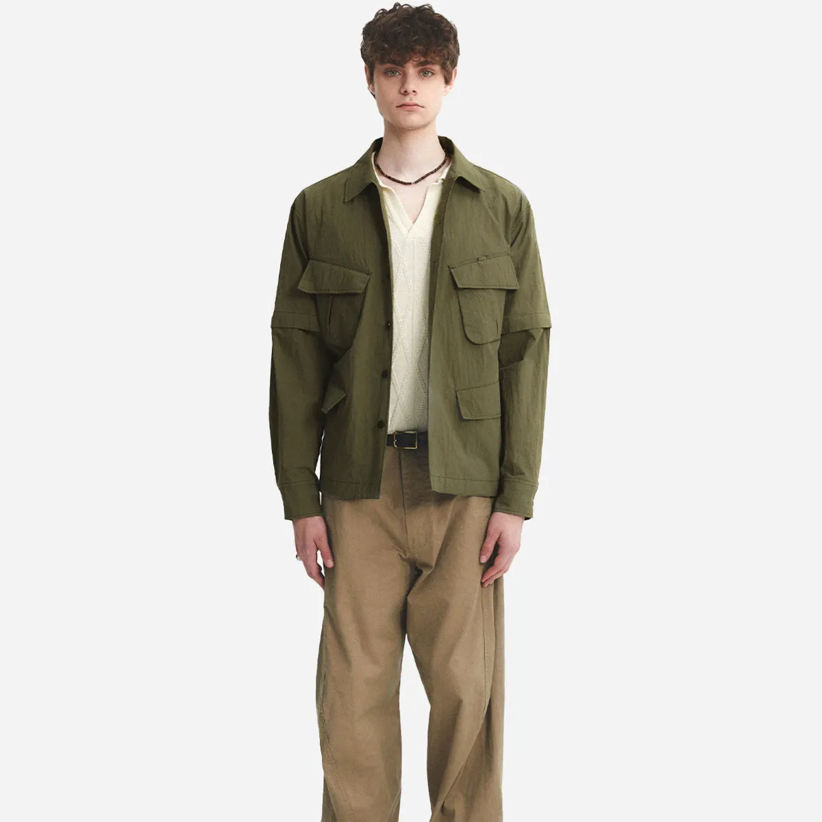 J.G COMBAT SHIRT - OLIVE