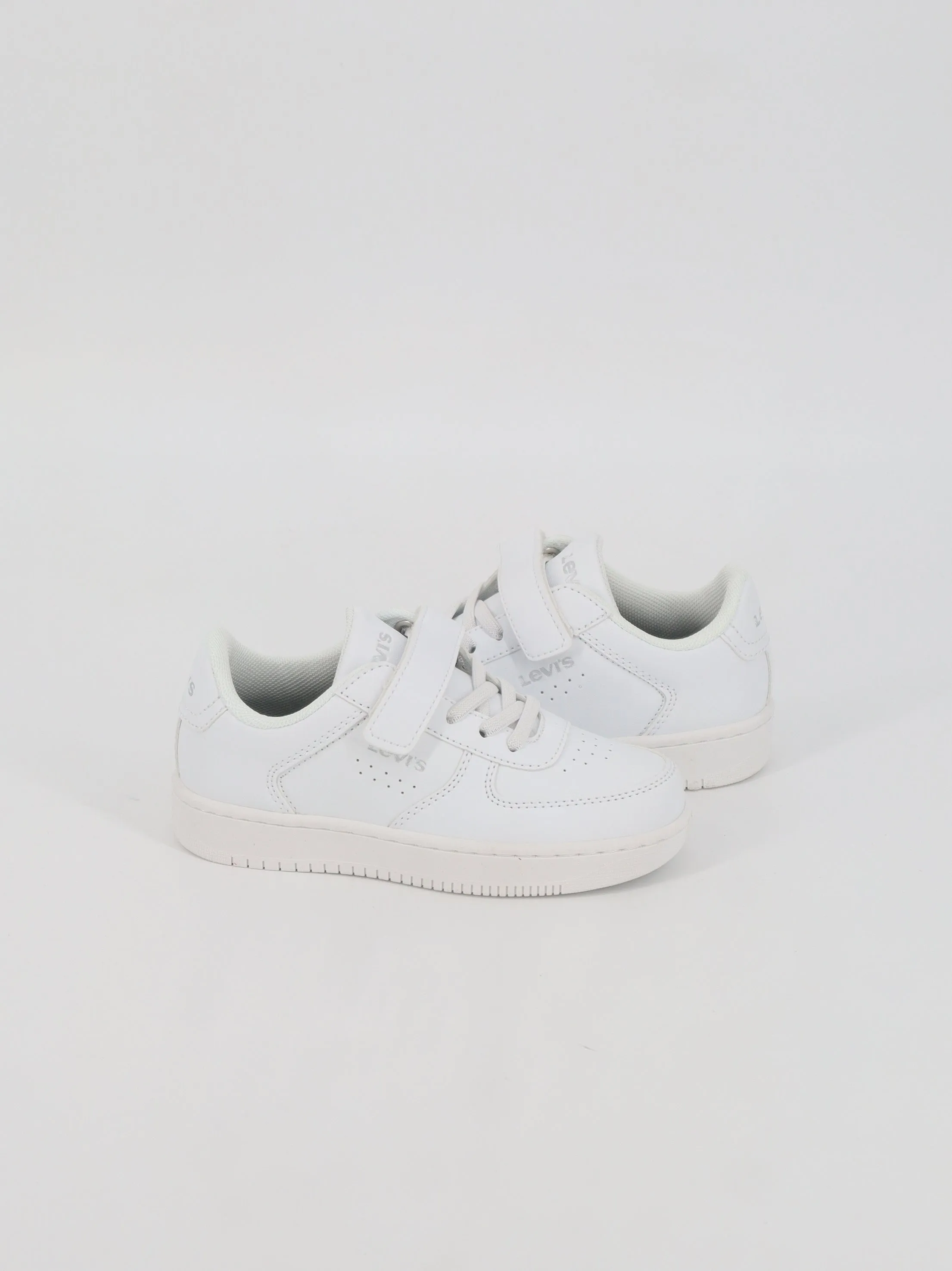 Kids Girl's Plain Sneakers,White